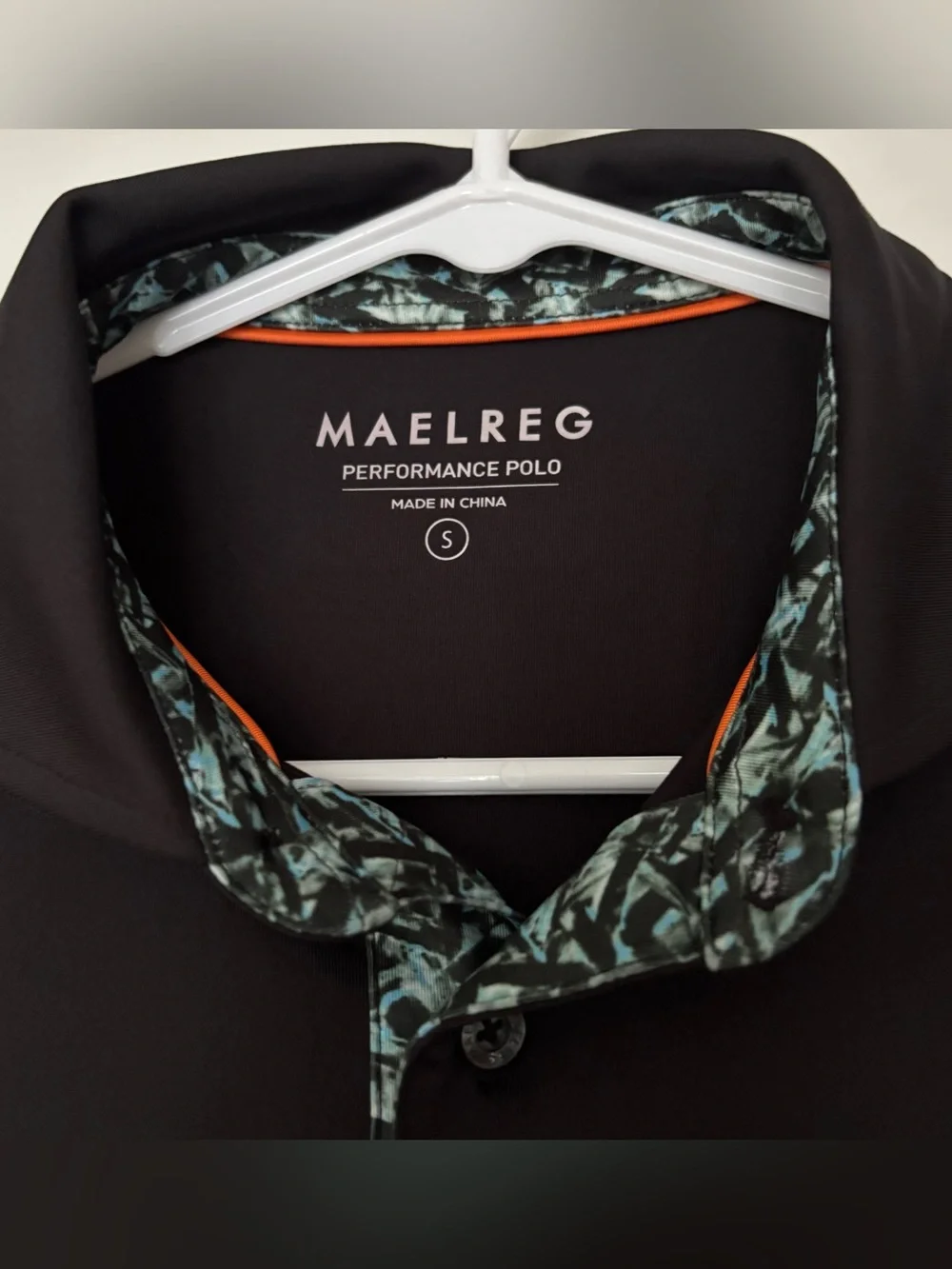Maelreg Golf performance polo shirt long sleeve black small